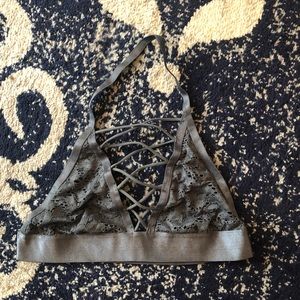 UO gray halter bralette
